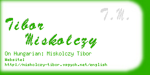 tibor miskolczy business card